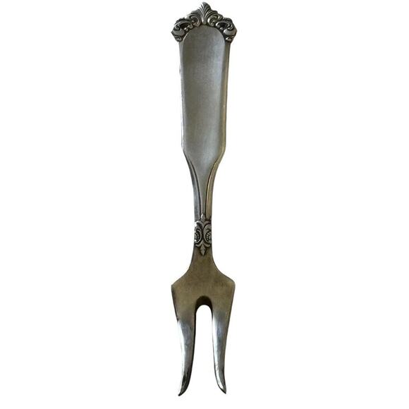 Norway Norge Collectable Souvenir Cocktail Fork 40GR Silverplate 4" - Picture 5 of 6